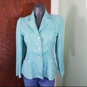 Irene Van Ryb Linen Blazer, Size 8